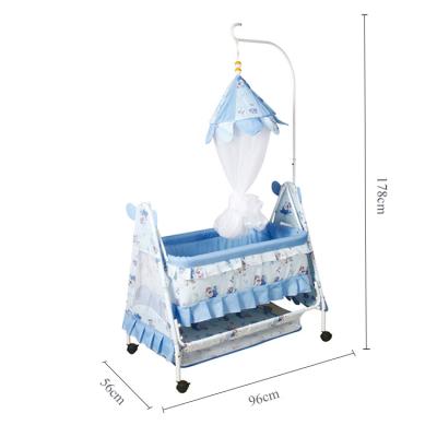 China Durable Portable Baby Hutch Folding Crib Sleeping Crib Infant Crib for sale