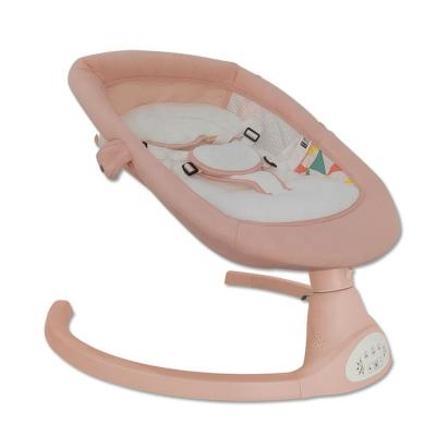 China Safety Comfortable Electric Baby Rocker Chair Music Bedroom Baby Bouncer with 5-Point Seat Belt Baby Rocking Chairs Automatic Bouncer for sale