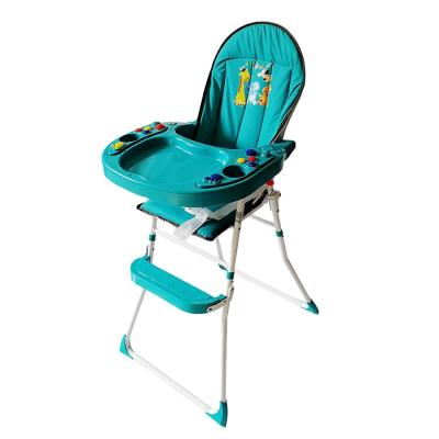 China Waterproof Infant Baby Chair Table Chair Furniture Material Elevated Dining Green Baby Umpire Chair for sale