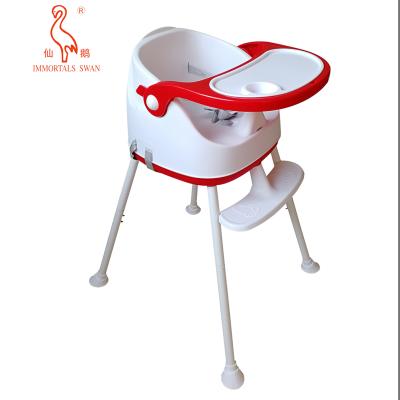 China Waterproof 3 Types High Adjustable Heights Baby /Infants/Toddlers Chairs With Removable Tray Plastic Feeding Chairs for sale