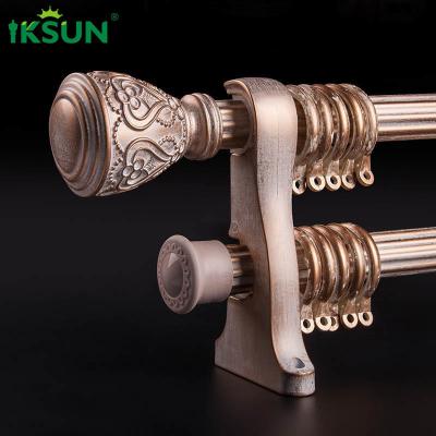 China Goldretro- Gardinenstange, doppelte Stärke Rod Curtain Rods 1.2mm zu verkaufen