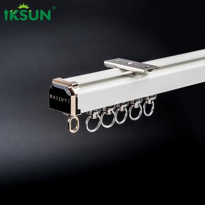 China 1.2mm Aluminium Curtain Track Ceiling Mounted Aluminium Alloy 6063 Material for sale