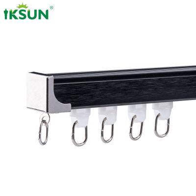 China Small Hidden Aluminium Curtain Track Ripple Fold Ceiling Mount for sale