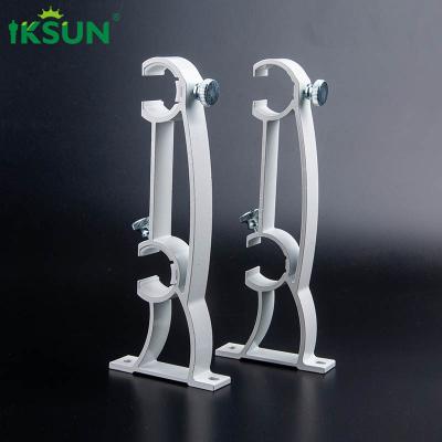 China Teleskopische doppelte Stärke Vorhang-Rod Holder Brackets 2.5mm zu verkaufen