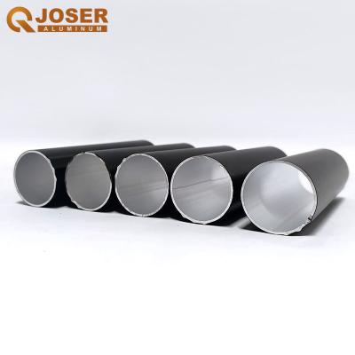 Chine Tube profilé en aluminium anodisé de revêtement en poudre épais de 6063 de grand diamètre 1.0mm à vendre