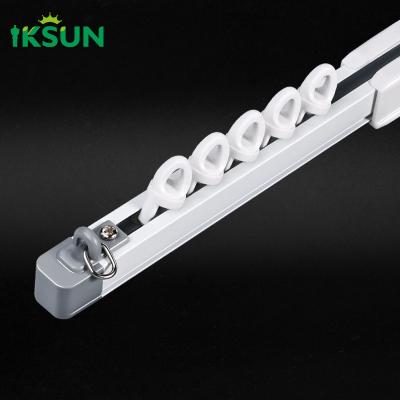 中国 Single Aluminum Extrusion Extendable Curtain Track Ajustbale Curtain Rail T5 販売のため