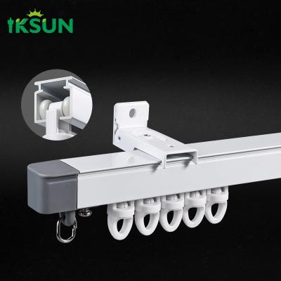 中国 5m No Measuring Telescopic Curtain Track Stretched Adjustable Extendable Sliding Curtain Track Set 販売のため