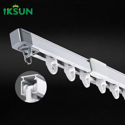 China 28''-55'' No Measuring Extendable Hanging Track Expansion Adjustable Curtain Rail zu verkaufen