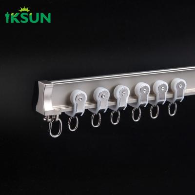 China Flexible Bendable Curtain Rails Aluminium Curved Curtain Track For Hospital Project for sale