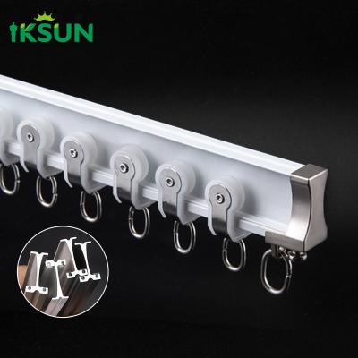 Cina 5.8m Curving Curtain Rail Truck Aluminium Metal Curtains Rail per la finestra della baia in vendita