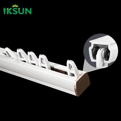 China Durable Aluminium Curtain Track Home Decor Sliding Curtain Track Accessories for sale