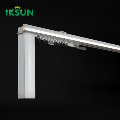 China  Wholesale  Aluminum Smart Track For  LED Strip  Hanging Rail  Curtain  Tracks Accessories for sale