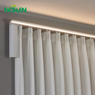 China Customize Aluminum  Smart Led Lighting Curtain Track Recessed  Curtain Rail   For Stage for sale