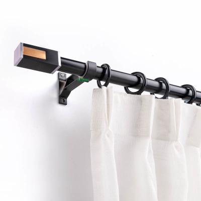 China Unique Design Fashion Curtain Rod Recessed Sliding Smooth Shower Curtain Rod Set for sale