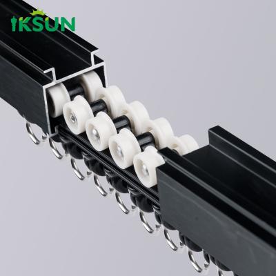 China Manufacturer Aluminium Classic Design  Curtain Track Ceiling Mounted  Curtain Rail Window Decoration for sale