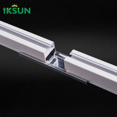 China 0.9mm Aluminium Decken montiert Vorhang Spur sichere Kübel Schiene für Privatsphäre Raum Trennscheibe zu verkaufen