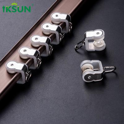 China 19ft Single Curved Curtain Rail Aluminium Ceiling Mount Bendable Curtain Track System Te koop