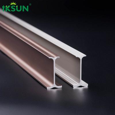 China Minimalist Matte Flexible Curtain Rail Ceiling Mount Multifunctional Curtain Trck en venta