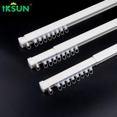 Cina 1m Extendable White Aluminium Heavy Duty Curtain Rail Telescopic Curtain Track in vendita