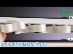 Thickened S Fold Curtain Tape Track Ripple Wave Aluminium Alloy High Bearing