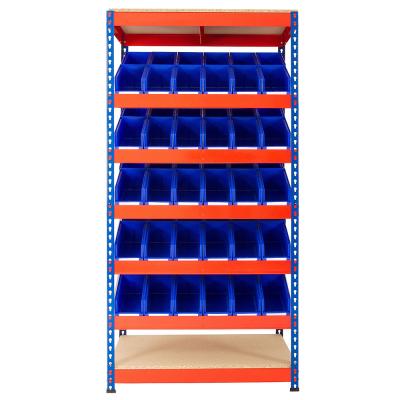 China Corrosion Protection Boltless Rivet Racking Systems Industrial Warehouse Storage Rack Shelving Rack for sale