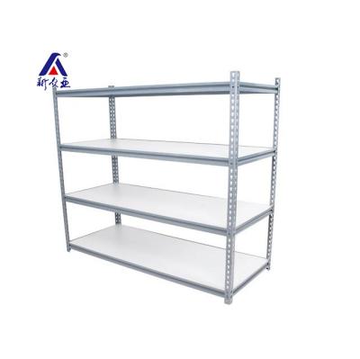 China Commercial home corrosion protection warehouse office used heavy duty boltless metal shelving display rack rivet brackets for sale