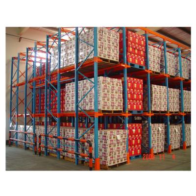 China Heavy Duty Corrosion Protection Factory Price 1350mm Deep Warehouse Rack Drive In Pallet Racking for sale