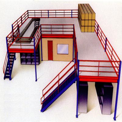 China Corrosion Protection Mezzanine Office Platform Shelves Storage Floor Racking And Shelving System for sale