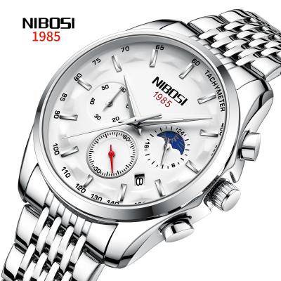 China New Design Men Watch Quartz Date NIBOSI 2319 Fashion Luminous Waterproof Wristwatch Automatic Business Watch for sale