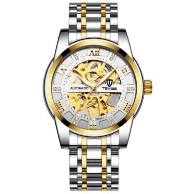 China Water Resistant Luminous Men Automatic Wristwatch Customize Logo Wristwatch Hollowed Design Mechanical Watch for sale