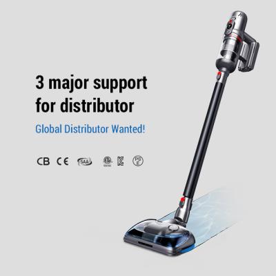 China Puppyoo T12 Plus Rinse Cordless Handheld Stick Vacuum Cleaner With Led Brush Headlight for sale