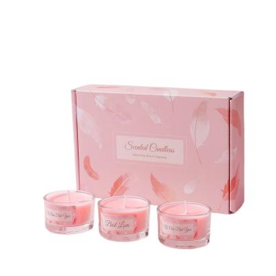 China Birthdays Soy wax luxury scented candles in glass jar for sale