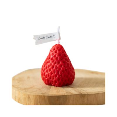 China Birthdays suppliers of strawberry fruit shaped vegetable scented candles gift set for sale