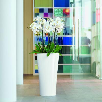 China modern plastic decorative planters, cheap flower pot, triangle flower pot for sale