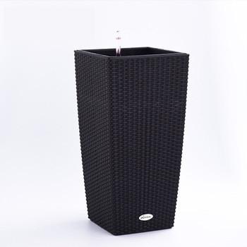 China RATTAN Large Plant Pots Modern Indoor Outdoor Garden Planters Tall Plastic Planter Pot for sale