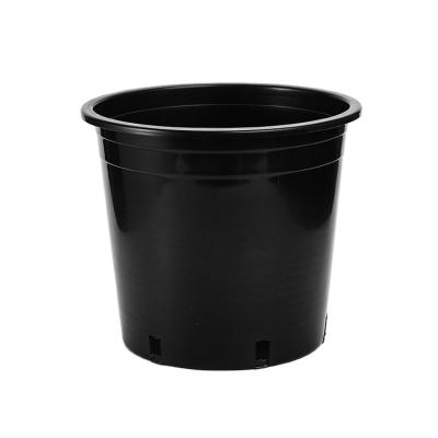 China Durable 4 Gallon Black Plastic Nursery Pots Square Flower Tree Planter For Seedle for sale