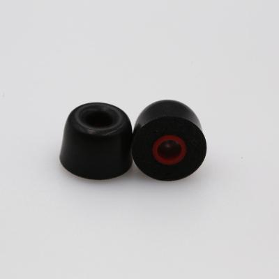 China Compovy Black Silicone Tips Earphone In-Ear Earplugs Earplug Cotton Silicone Case Slow Bound Universal Ear for sale