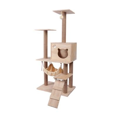 China 2 Story Large Pillar Pet Cat Tree Sustainable Housing for sale