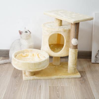 China Wholesale Sustainable Factory Pet Furniture Cat Top Tree For Cat Climbing Tree for sale