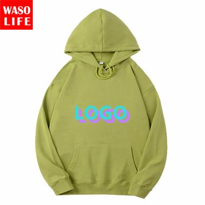 China Anti-wrinkle logo custom 100% cotton men's hoodie sweatshirts fleece pullover empty oversized men's unisex tracker apparel hoodie for sale