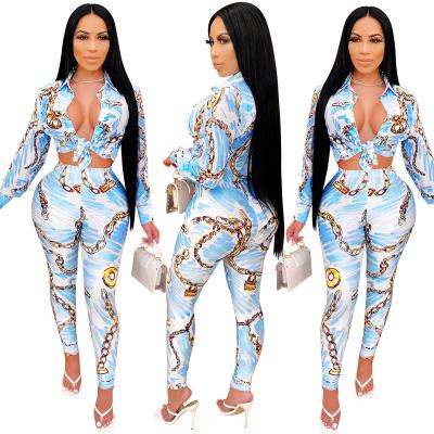 China Autumn and winter women's sexy casual printed sheath silk dress women's suit winter casual printed women's long-sleeved suit new long for sale