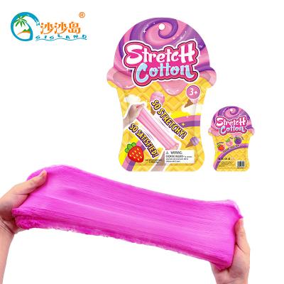 China Game Of SISLAND Diy Cotton Mud Cotton Candy Stretctt Educational Toys For Children With Fruit Scent for sale