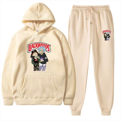 China 2021 Hot Sale Wildwoods QUICK DRY Oversized Printed Sweatshirts/High Quality Mens Hoodies And Sweatpants Set Wildwoods Cigar Clothing for sale