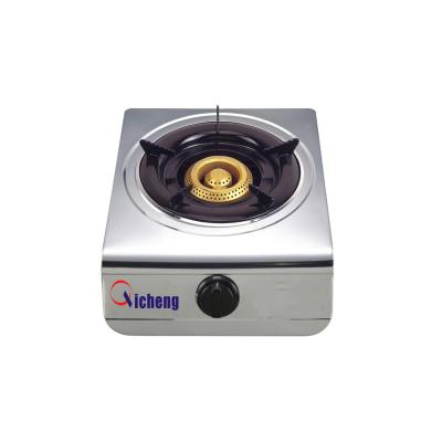 China Hotel 1burner stainless steel panel LPG NG cooktop gas stove for sale