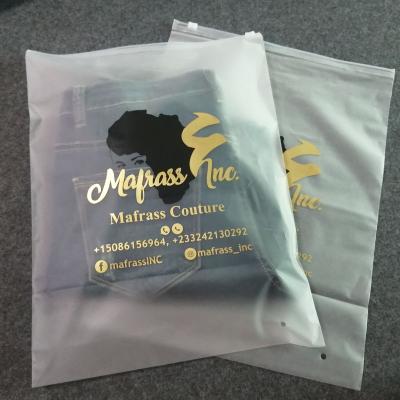 China BIODEGRADABLE custom product plastic zip lock bag storage packaging for hoodie clothing for sale