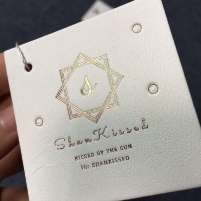 China Viable Custom Logo Thick Cardboard Hang Tag Accessories Label Tag For Jewelry for sale