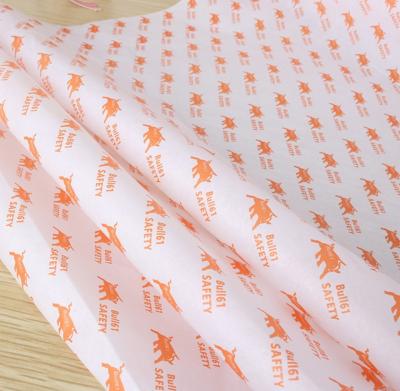 China Wholesale Customized Brand Recyclable Tissue Paper Printed Wrapping Tissue Paper For Garment/Book Flowers for sale