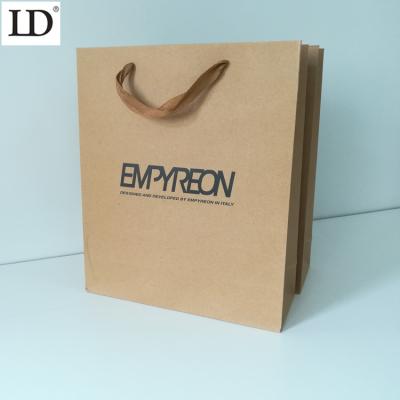 China Shopping White Paper Bags With Custom Printed Logo , High Quality Paper Gift Bags for sale