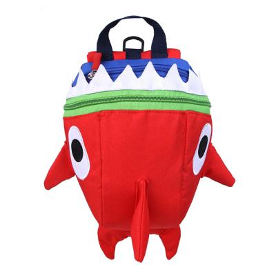 China Cute Cartoon Kids Birthday Gift Cute Shark Bags Leisure Kids School Backpack For Kindergarten for sale