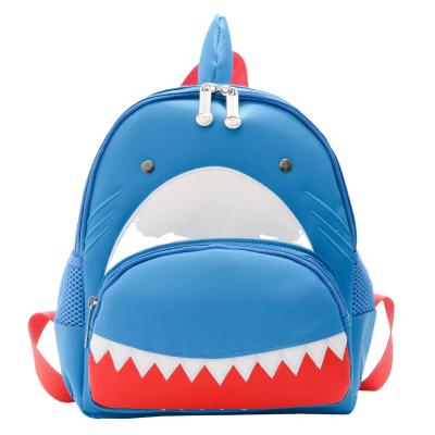 China Cheapest Selling Cute Factory Top Amazon Korean Style Backpack For School Cute Shark Animal Pattern for sale